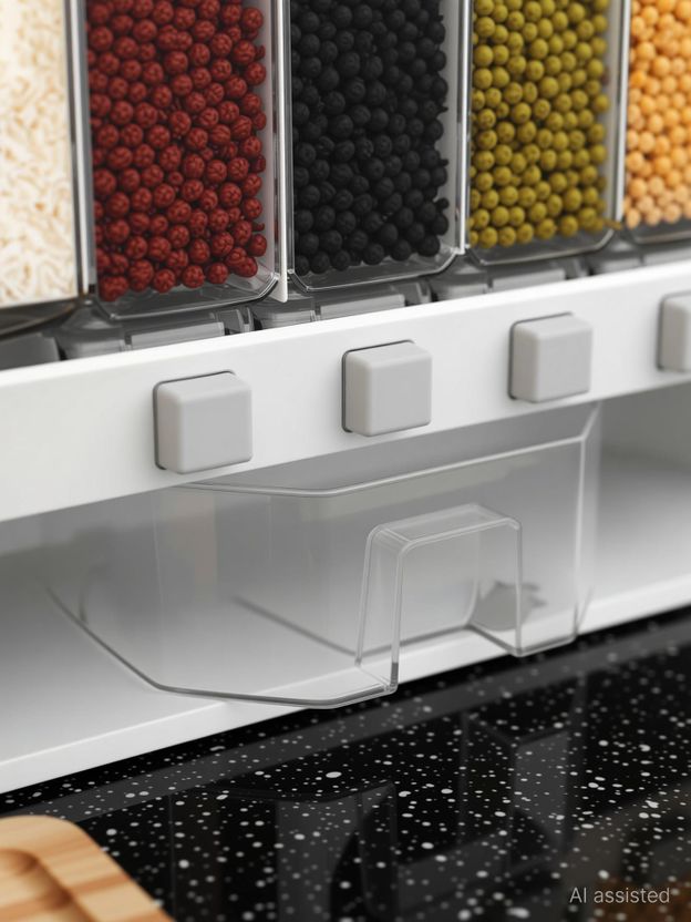 Aakruti Creation 10 L Plastic Cereal Dispenser - Image 3