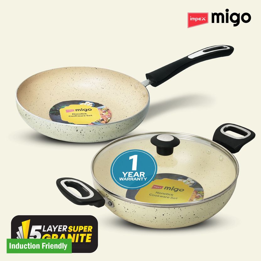 IMPEX FK Set Beige Nonstick Cookware Set - Image 1