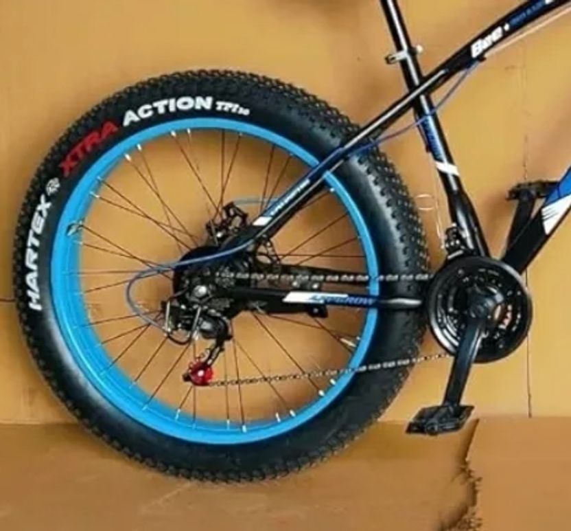 Appgrow Python 26 inch Fat Tyre Cycle, Blue - Image 8