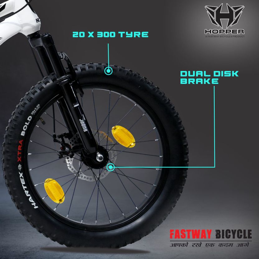 Fastway RAMPAGE Fat Bike with Front Shock - Image 3
