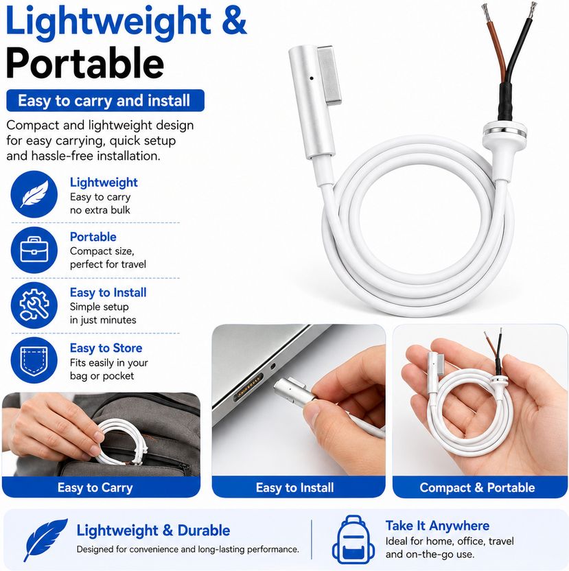Tobo 3.1A 1.5m L Pin DC Cable - Image 4