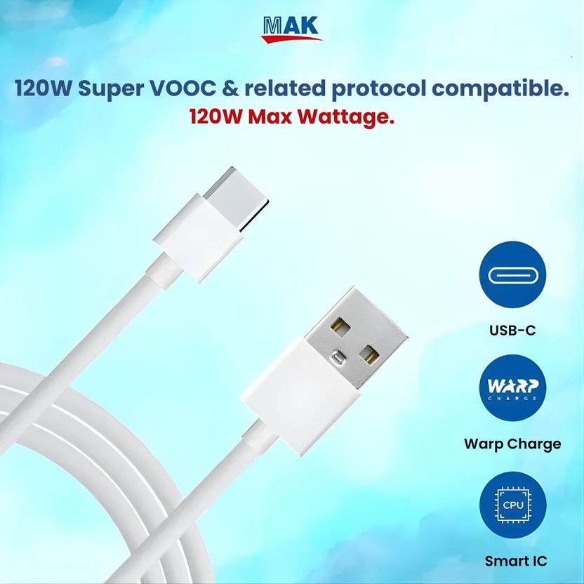MAK USB Type C Cable 6A 1m 60W - Image 4