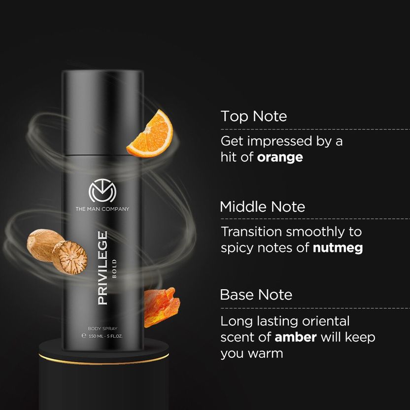 THE MAN COMPANY Night EDP 50ml & Bold Deo 150ml - Image 3