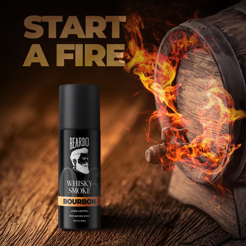 BEARDO Whisky Smoke & Bourbon Body Spray 150 ml - Image 7