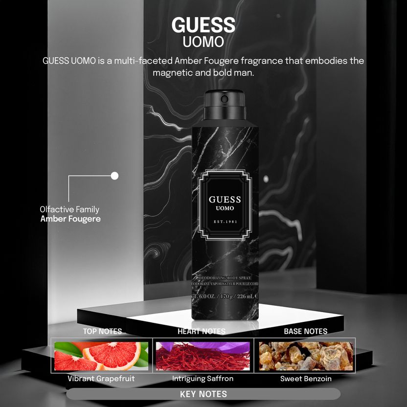 GUESS Uomo Deodorizing Body Spray 170g - Image 6