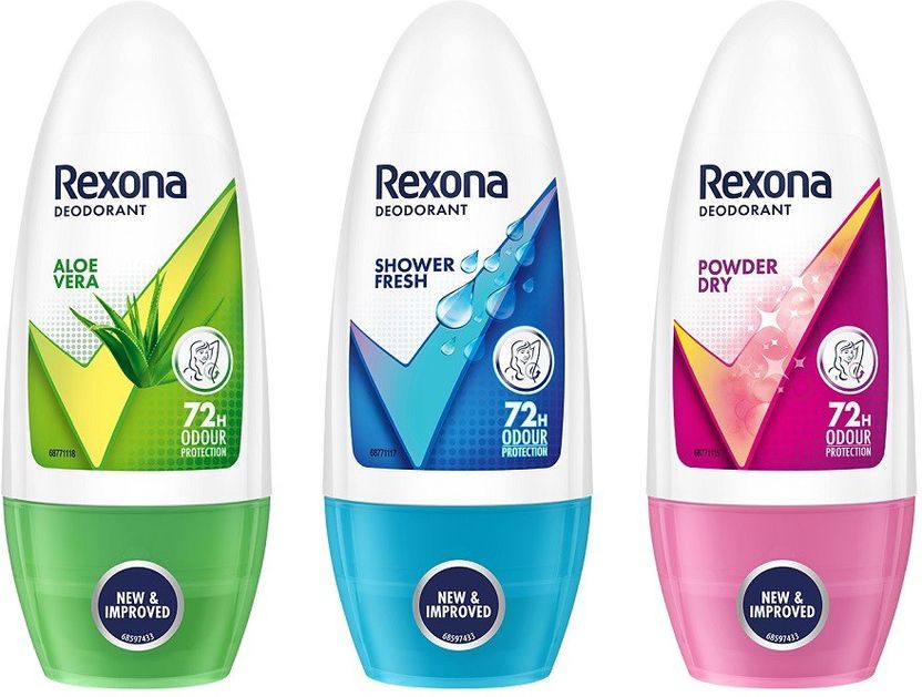 Rexona Aloe Vera Powder Dry Roll On Deodorant 50ml - Image 3