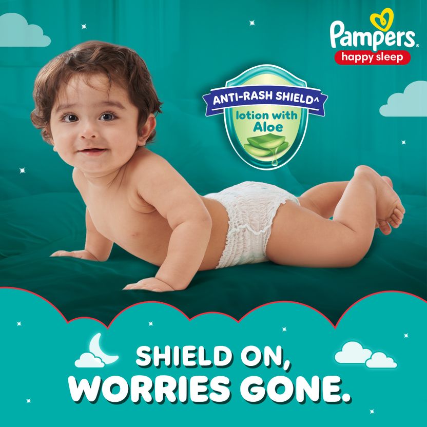 Pampers Happy Sleep Anti Rash Shield Pant Diapers - M (12 kg) - Image 7