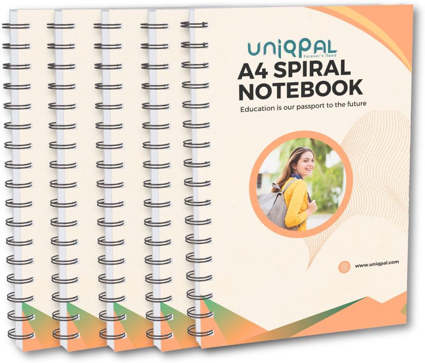 ABC A4 Notebook 200 Pages Multicolor Pack of 5 - Image 2