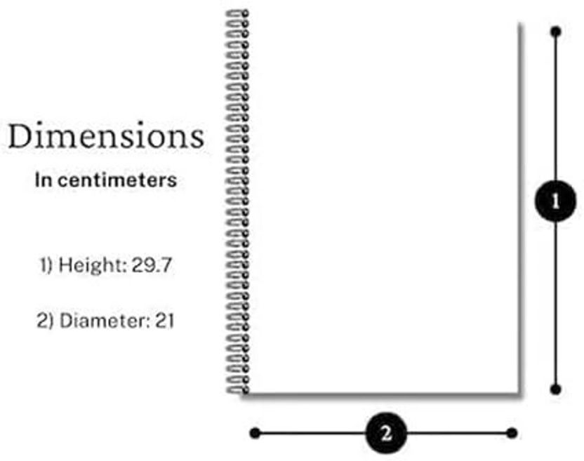 Omkart Spiral Notebook Size A4 Notebook Plain 800 Pages (White, P...more - Image 4