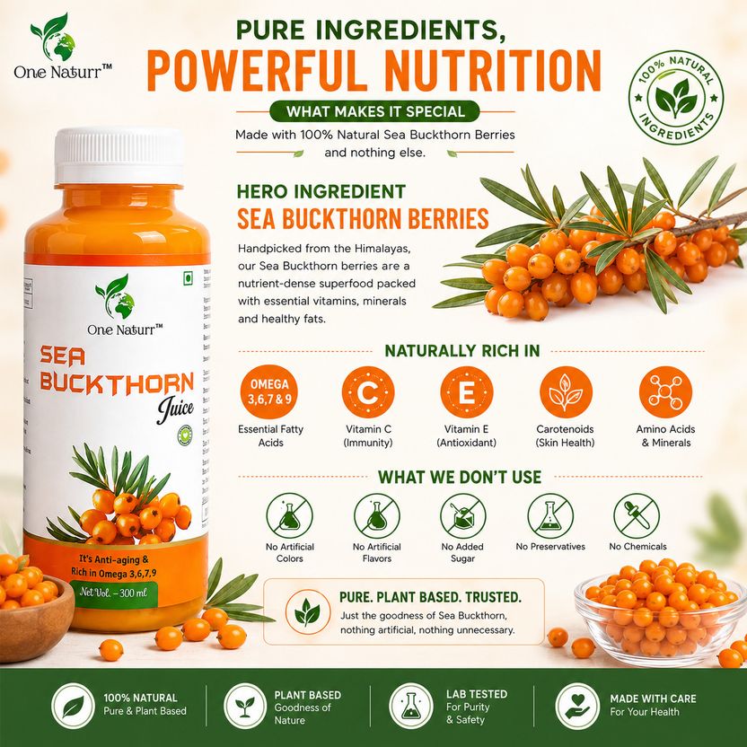 One Naturr Sea Buckthorn Juice 1L - Image 7