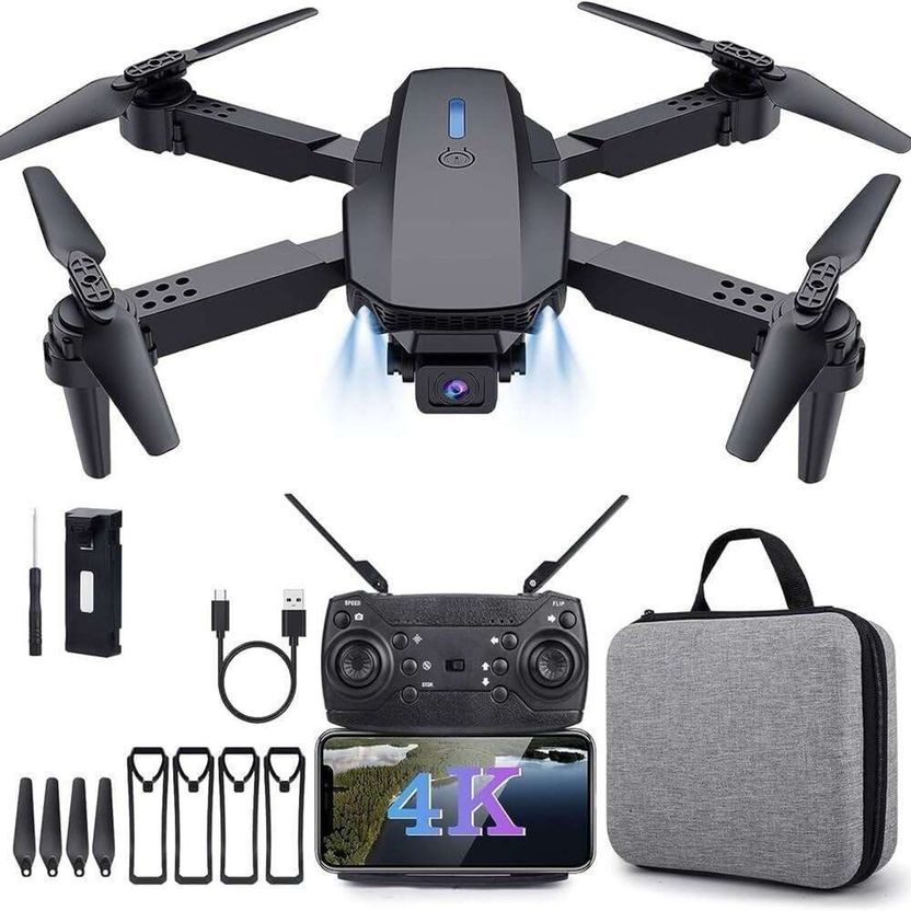 depton 4k dual camera mini drone E88 pro foldable WiFi with posit...more - Image 1