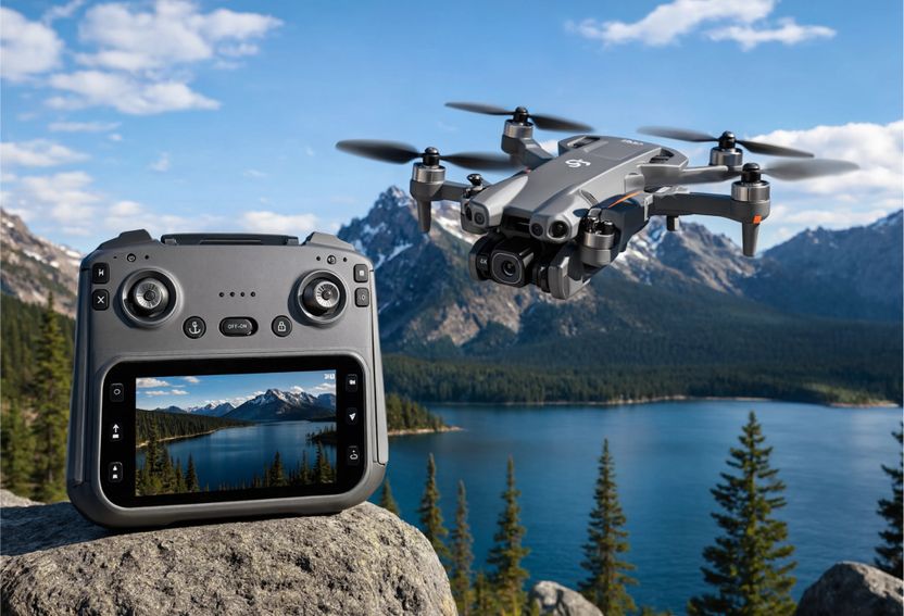 Divine GT50 SkyVoyager Pro Foldable GPS Drone - Image 1