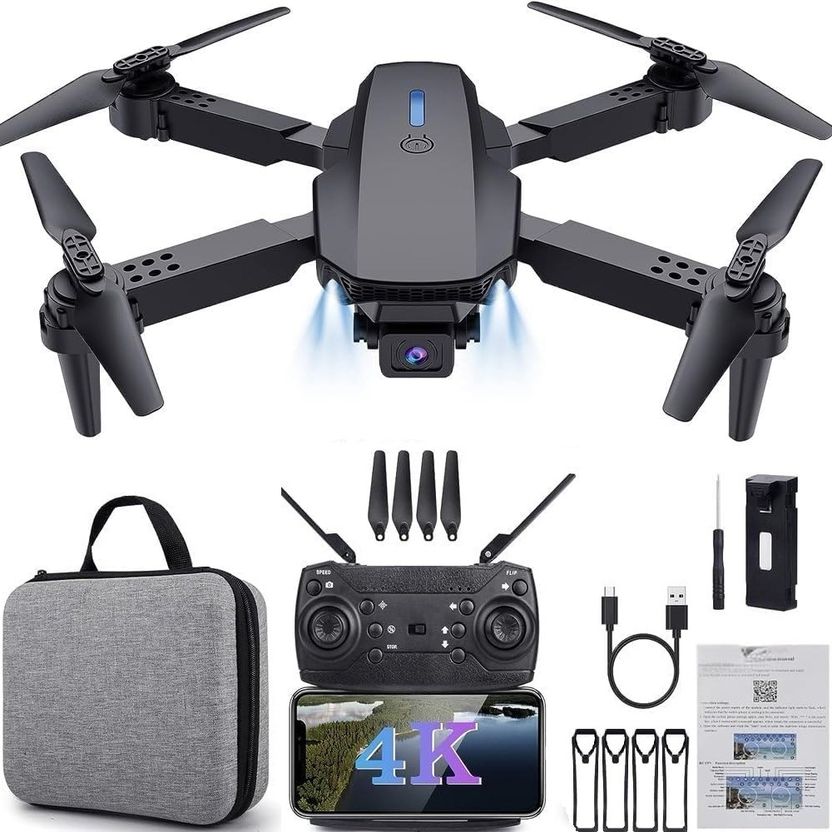 HIYADIKANS 4K-E88 Pro Drone Dual Camera - Image 1