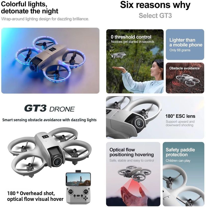RUNIX T1/GT3 Dual Camera Mini Drone - Image 3