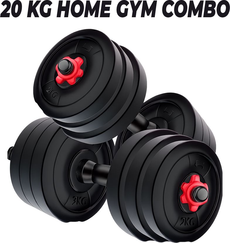 JMB 20kg Combo 2.5kg*8pc Plate With Dumbbell Rods Pack of 2 - Image 1