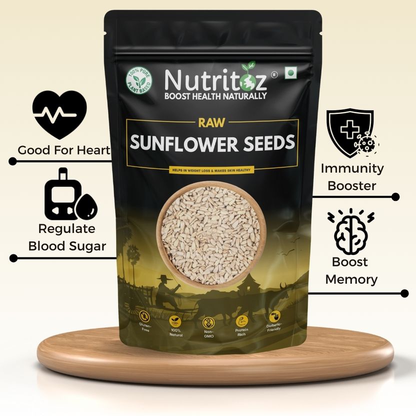 Nutritoz Raw Chia Seeds, Flax, Pumpkin & Sunflower Seeds Combo Pa...more - Image 8
