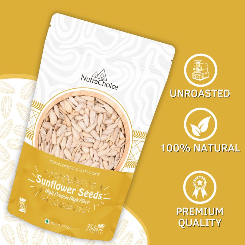 NutraChoice Organic Raw Sunflower Seeds 1L - Image 5