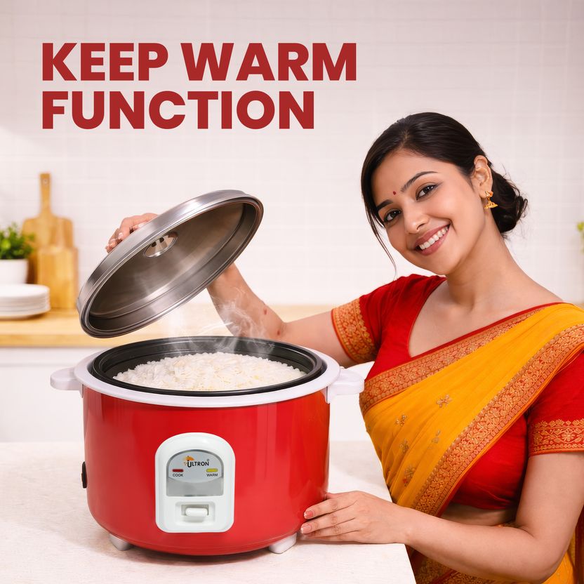 ULTRON Nuocook Aluminium Electric Rice Cooker 1 L - Image 6