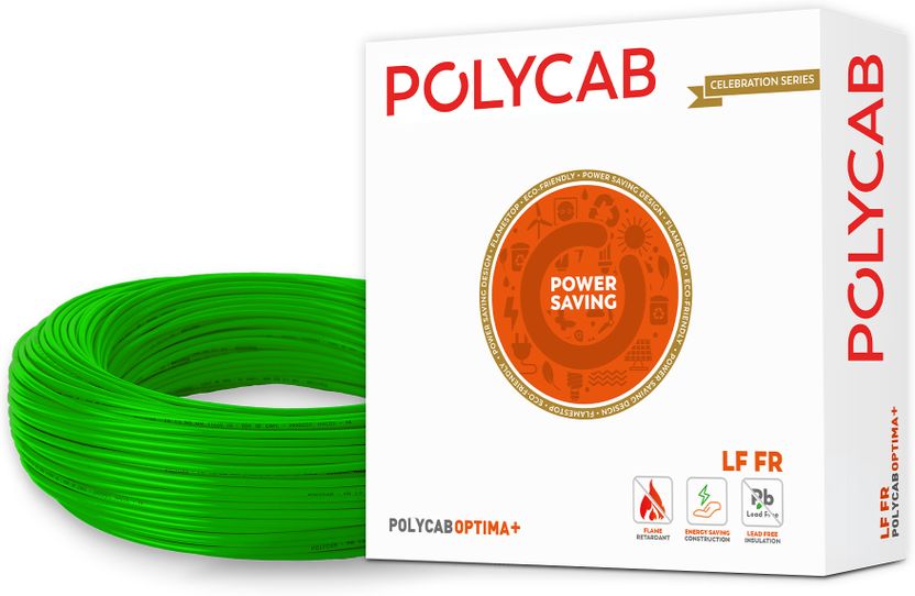 Polycab Optima Plus 1 sq/mm Yellow 90 m Wire - Image 8