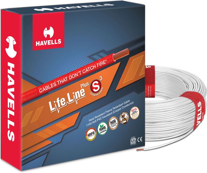 HAVELLS HRFR PVC 1.5 sq/mm Black 90m Wire - Image 9