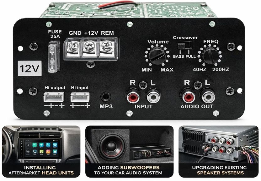 EASTRA 12V 120W Dual Channel Car Amplifier - Image 5