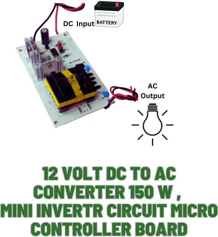 TechSupreme टेकसुप्रीम 12 volt DC to AC Converter 150 W mini - Image 1