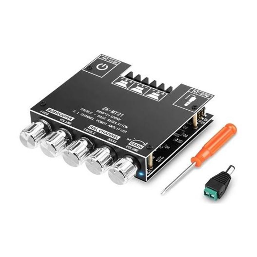 SG Flash 50W+50W+100W 2.1 Channel Subwoofer Amplifier - Image 1