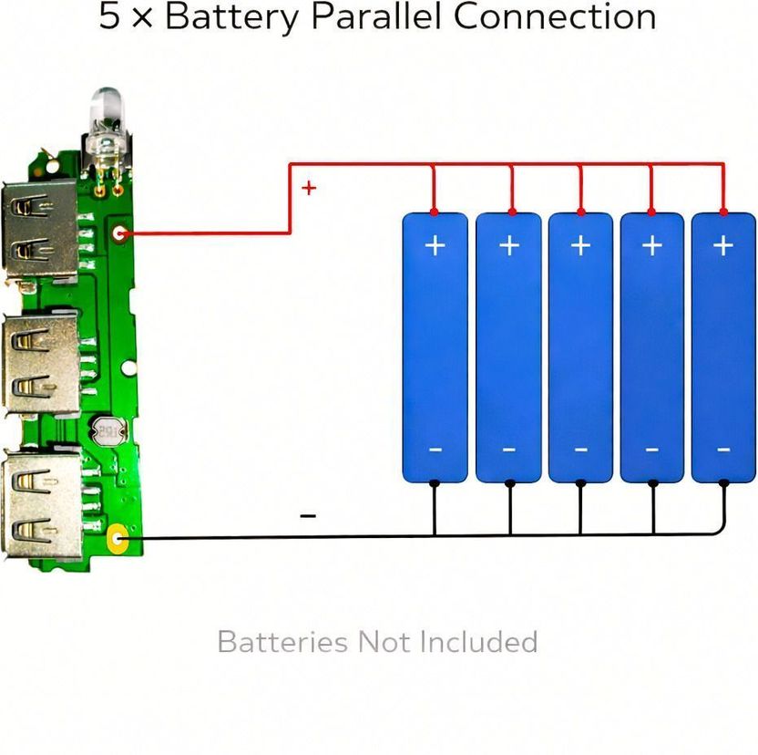 ELEXTRA DIY Power Bank Case with USB Charging - Image 5