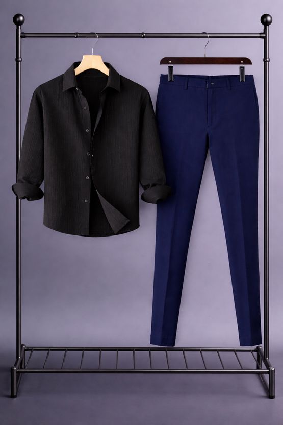 TYRELL Men Cotton Blend Shirt Pant Set - Image 6