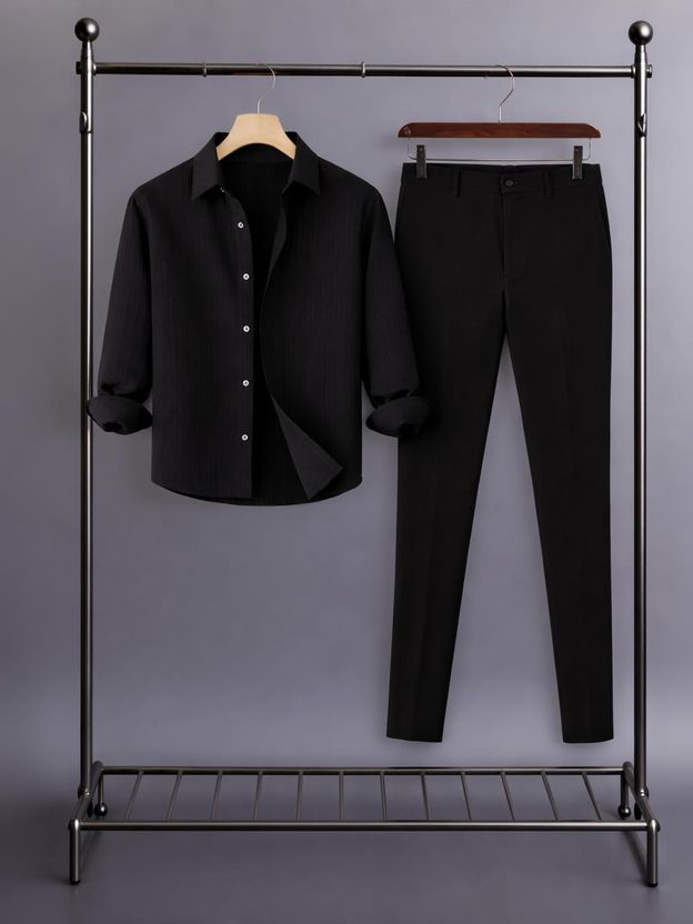 TYRELL Men Cotton Blend Shirt Pant Set - Image 5