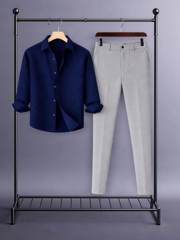 TYRELL Men Cotton Blend Shirt Pant Set - Image 9