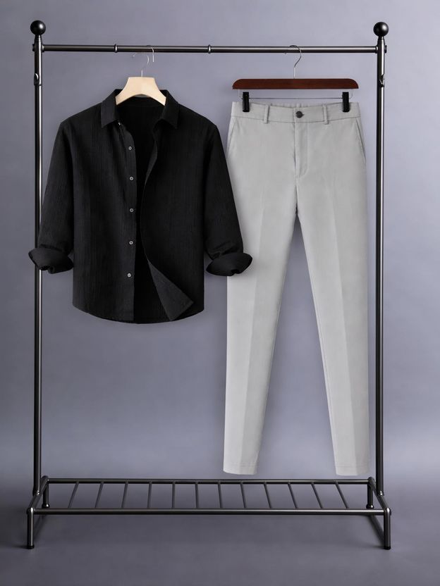 TYRELL Men Cotton Blend Shirt Pant Set - Image 7