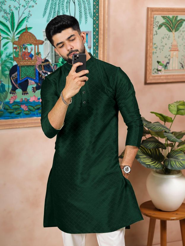 Koshin Men Kurta Pyjama Set - Image 8