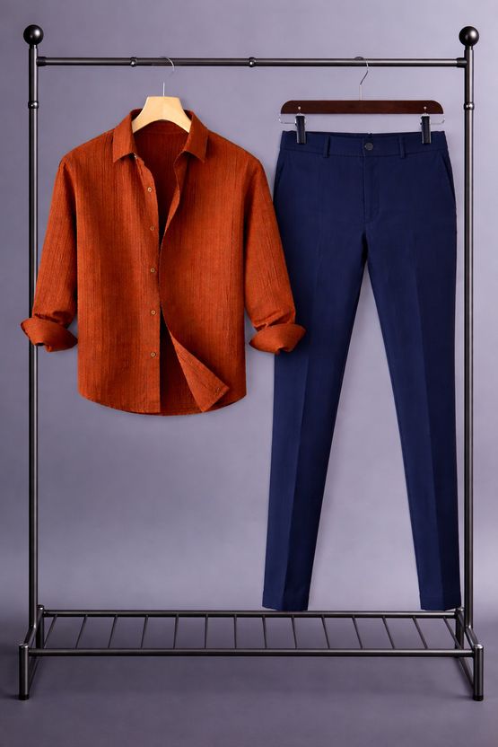 TYRELL Men Cotton Blend Shirt Pant Set - Image 10