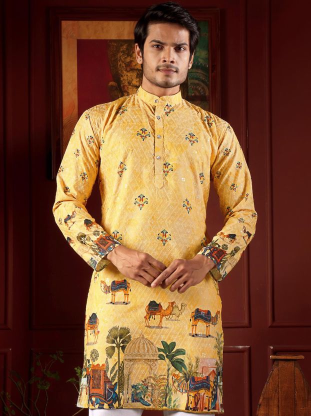 MENTIFIC Men Kurta Pyjama Set - Image 10