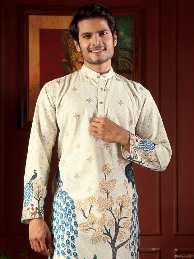 MENTIFIC Men Kurta Pyjama Set - Image 6