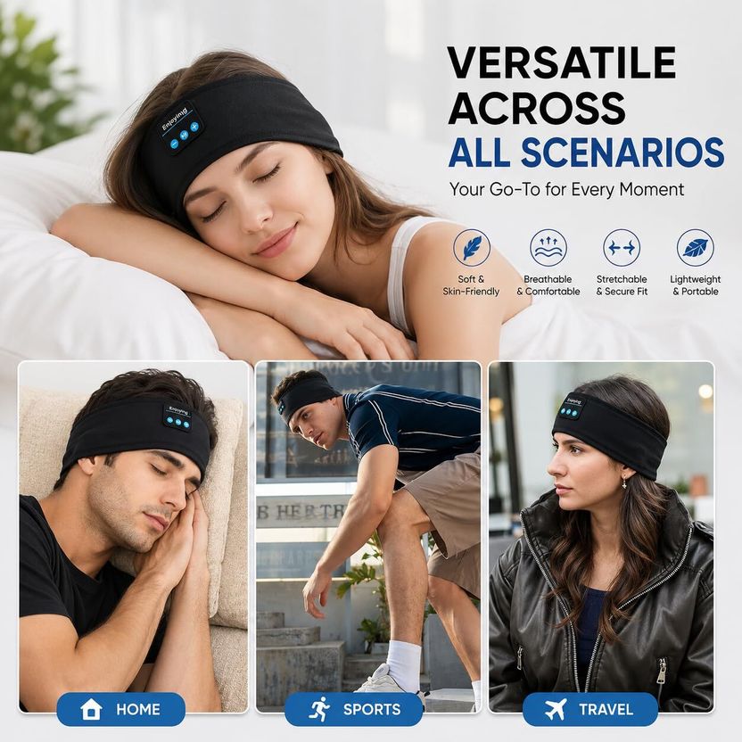 ORVENIX Bluetooth Music Headband Wireless Sleep Headphones - Image 6