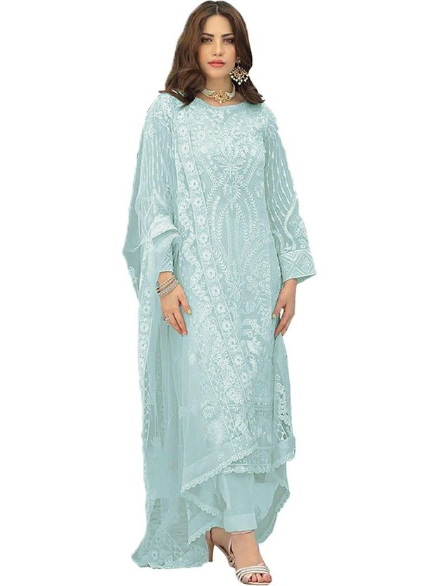 IYALAFAB Semi Stitched Georgette Salwar Suit - Image 7