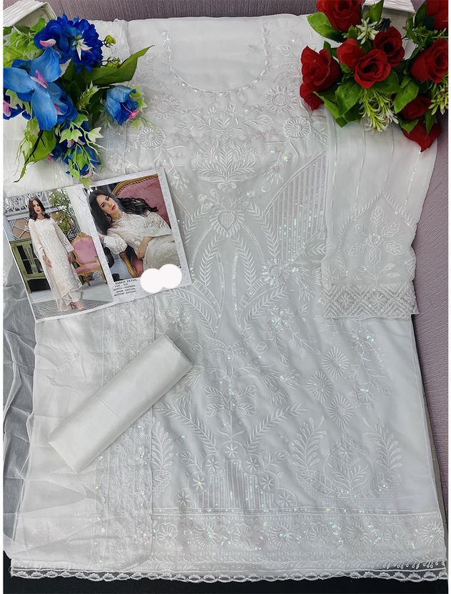 IYALAFAB Semi Stitched Georgette Salwar Suit - Image 5