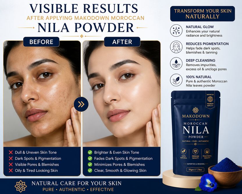 Makodown Moroccan Nila Powder Clay Mask 50g - Image 4
