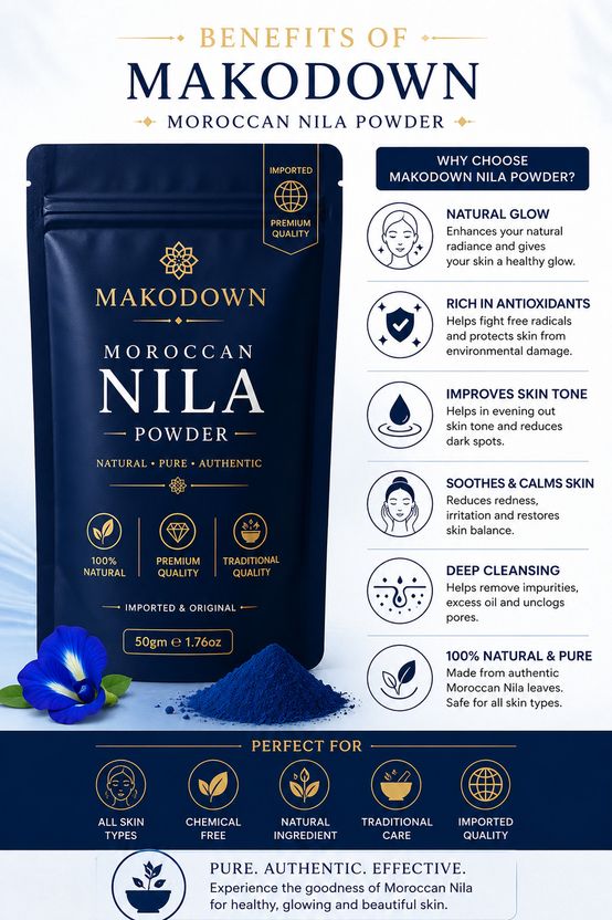 Makodown Moroccan Nila Powder Clay Mask 50g - Image 3