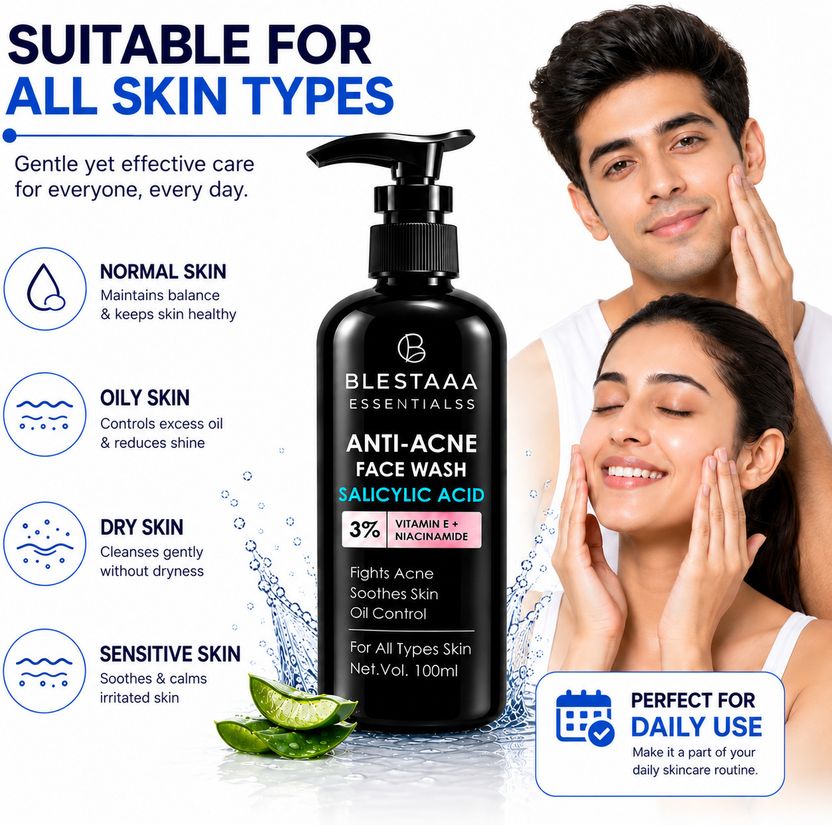 blestaaa essentialss Salicylic Acid Face Wash with Niacinamide & - Image 9