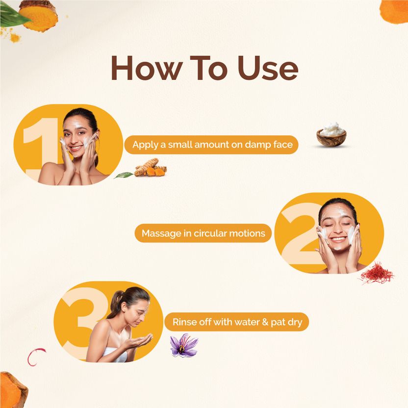 Mamaearth Ubtan Natural Face Wash with Turmeric & Saffron - Image 5