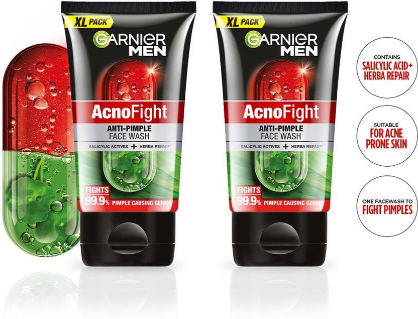 Garnier Men Acno Fight Salicylic Acid Face Wash - Image 2