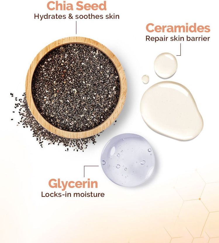 Mamaearth Chia Oil-Free Facewash with Chia Seed & Ceramides for N...more - Image 2