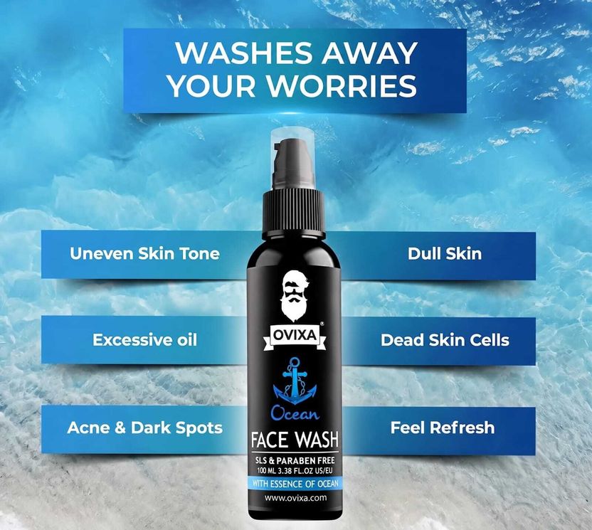 Ovixa Ocean Face Wash 100 ml - Image 5