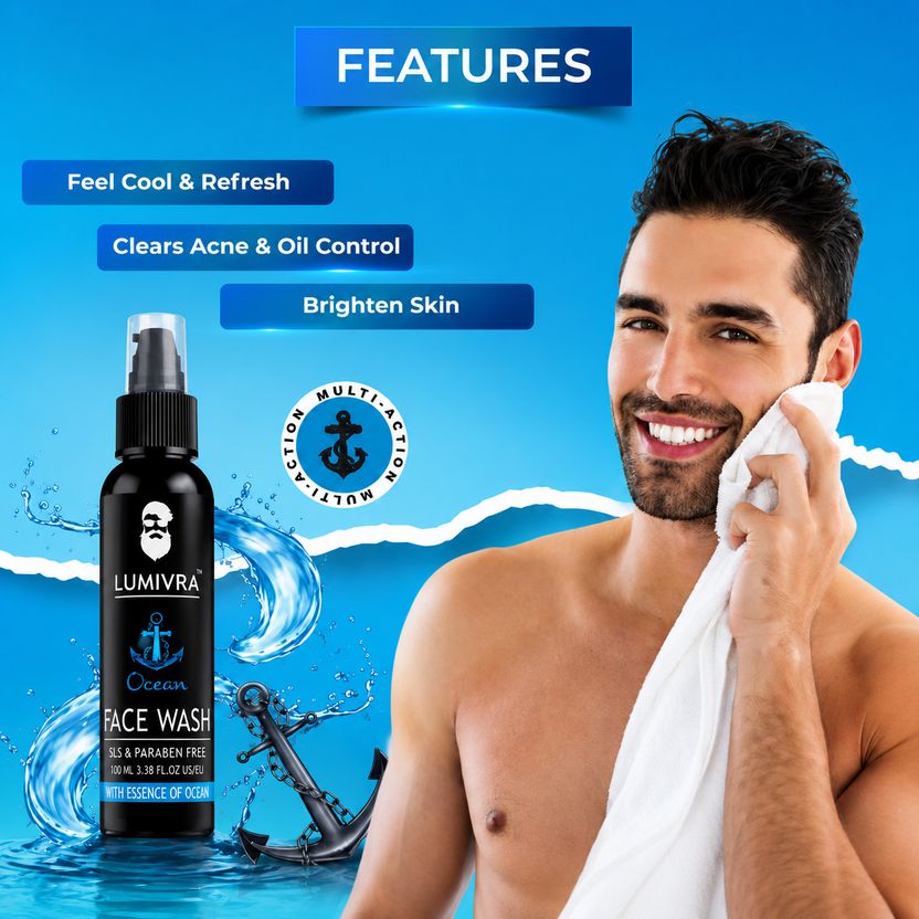 Lumivra for Men 100ml Deep Cleansing - Image 4