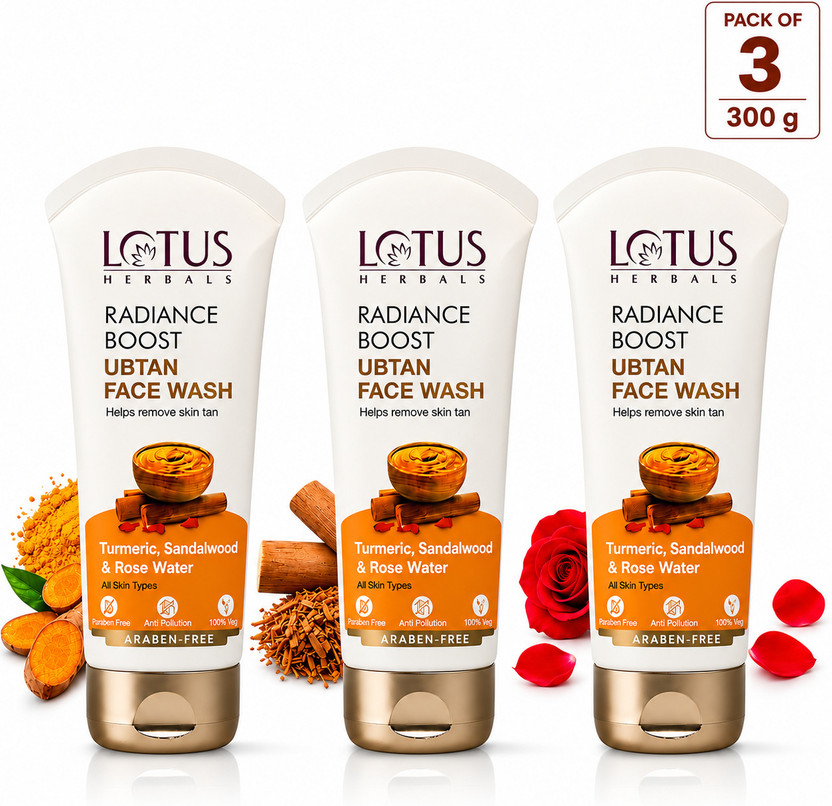 LOTUS HERBALS RADIANCE BOOST UBTAN Face Wash