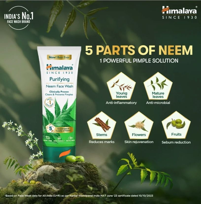 Himalaya Purifying Neem Face Wash 100 ml - Image 5