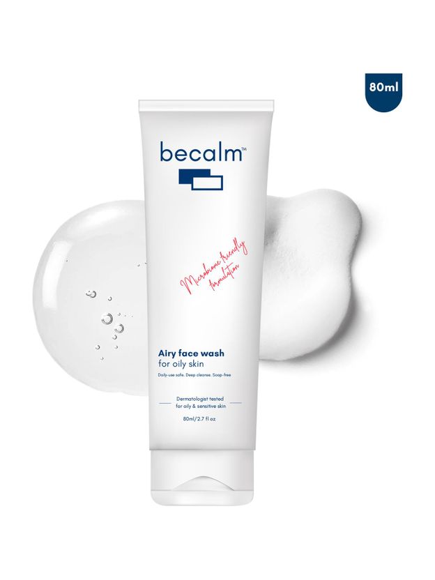 Becalm Airy Face Wash for Oily Skin 80 ml - Image 3